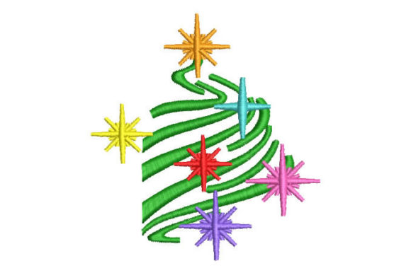 A Designer's Review of the Christmas Tree with Colored Stars Embroidery