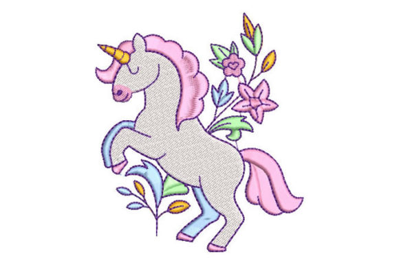 An Embroidery Seller's Review of White Unicorn with Flowers