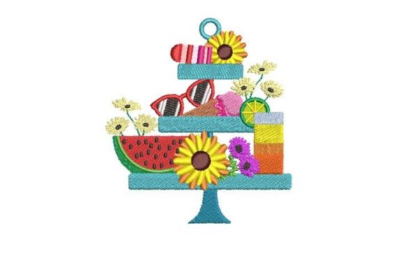 Craft Fair Review: The Summery Tiered Tray Embroidery Design