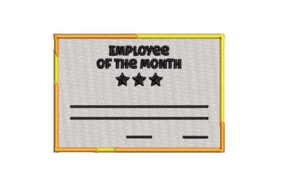 Employee of the Month Certificate Embroidery: A Designer's Review