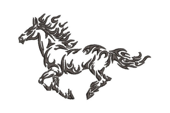 Horse Portrait Embroidery: A Majestic Design for Personalized Gifts