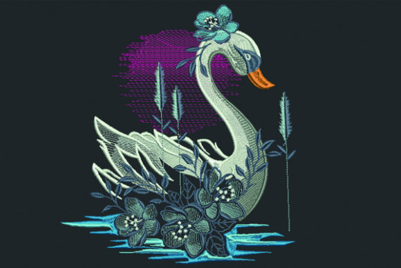Swan Embroidery: A Boutique Sweatshirt Design Review