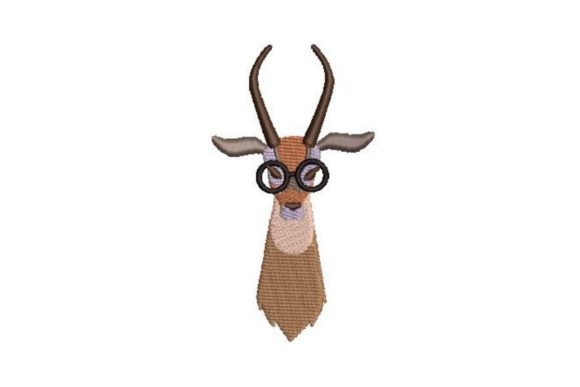 The Hipster Gazelle: A Playful Embroidery Design for Modern Crafts